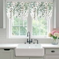 thumbnail image 4 of Sage Green Eucalyptus Balloon Curtains for Windows, Bedroom Curtains 54 Inch Length, Spring Floral Botanical Watercolor Tie Up Curtains Panels Thermal Insulated Bathroom Curtains Window 42"x54", 4 of 8
