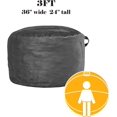 thumbnail image 6 of Codi Bean Bag Chair for Kids with Filler Included 10-12 | Comfy Kid Beanbag Chair 3 FT, Memory Foam Added | Machine Washable, Charcoal Grey, 3ft, 6 of 14