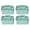 Mint, variant on Small Stackable Plastic Caddy with Handle 6 Compartment | Desk, Makeup, Dorm Caddy, Classroom Art Organizers - 4 Pack, Made In USA (Mint)