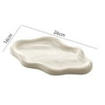 thumbnail image 6 of Yesbay Ceramic Jewelry Tray Trinket Storage Plate Smooth Surface Necklace Cloud Shape Bracelet Ring Holder Dish Photo Prop Perfume Display Stand, 6 of 8