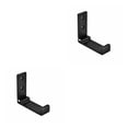 thumbnail image 4 of Cateissary Folding Hanging Hooks Punch Free Towel Edge Smooth Bearing Foldable Clothes Hanger Invisible Rack Coat Strong for Bathroom negro 2Conjunto, 4 of 6
