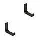 thumbnail image 4 of Cateissary Folding Hanging Hooks Punch Free Towel Edge Smooth Bearing Foldable Clothes Hanger Invisible Rack Coat Strong for Bathroom negro 2Conjunto, 4 of 6