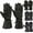 3831-Black, variant on Mens Warm Winter Dress Glove Genuine Leather Motorcycle Gloves, Black (X-Large)