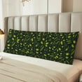 thumbnail image 6 of Lsque Green Branch Olive Body Pillow Case Cover,Ultra-Soft Microfiber Bed Pillow Cases 20x54 inches,Elegant Bedding,Breathable Durable Pillow Cover with Envelope Closure, 6 of 8