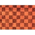 thumbnail image 1 of Ahgly Company Indoor Rectangle Checkered Orange Modern Area Rugs, 5' x 8', 1 of 4