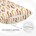 thumbnail image 3 of Gukieu Dachshund Print Plush Pillow Cover, Hidden Zipper Pillow Protector without Pillow Core, Suitable for Bedroom, Office, Car Decoration-14"x20", 3 of 6