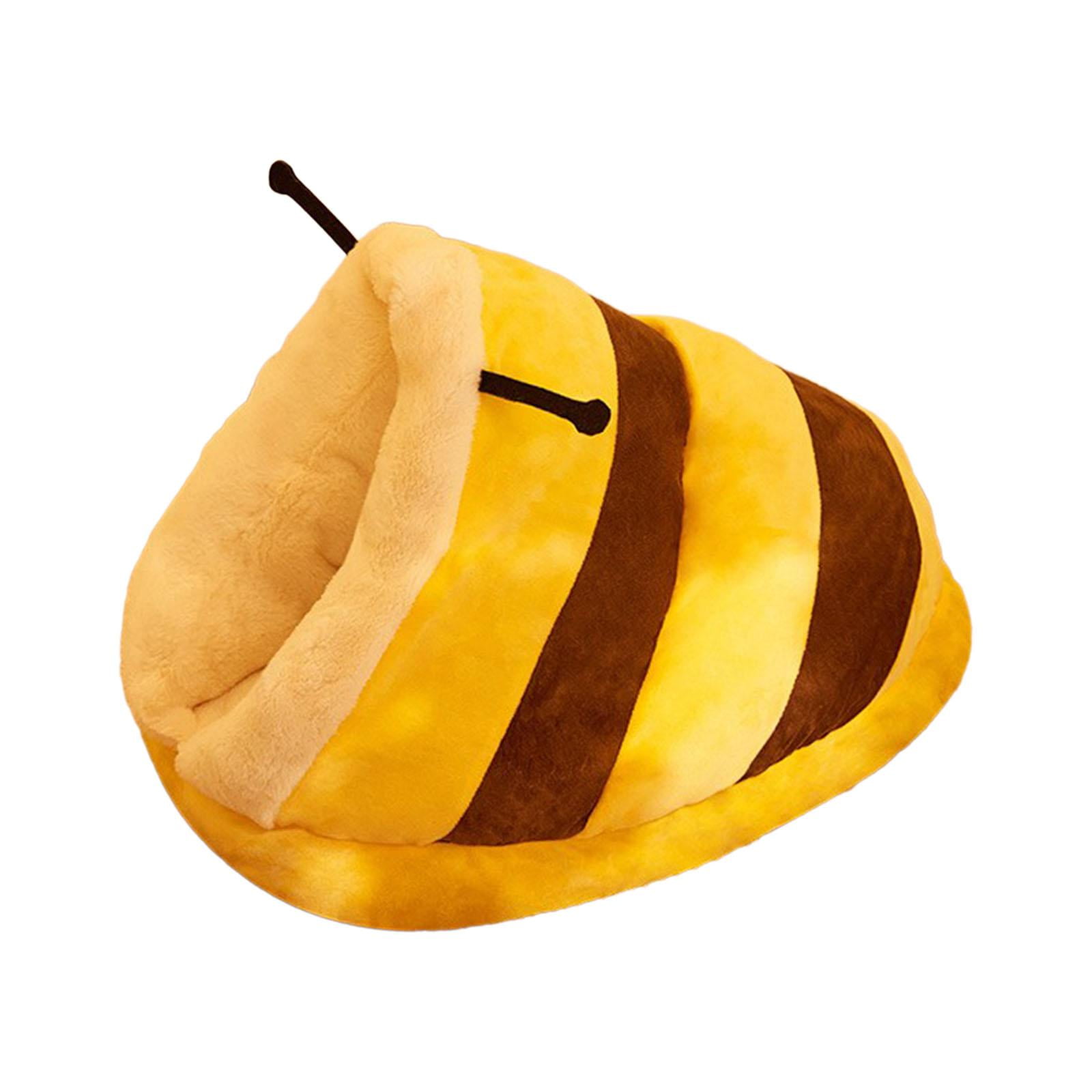 Bvdfgk Dog Cat Bed Inner Cushion Autumn Winter Self Warming Cozy Snooze Kennel Cat Nest XL yellow