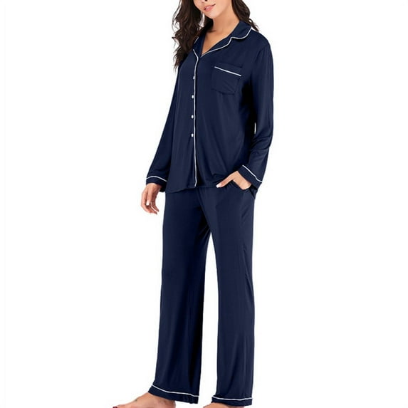 Ladies Pyjamas Set Autumn PJ Set Long Sleeve Women Loungewear