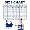 thumbnail image 4 of Nirlon Y Back Adjustable Sports Bras For Women - Nirlux Camisole Sports Bra, Stretchy Womens Tops Soft Workout Tops For Women (Navy, 12), 4 of 6