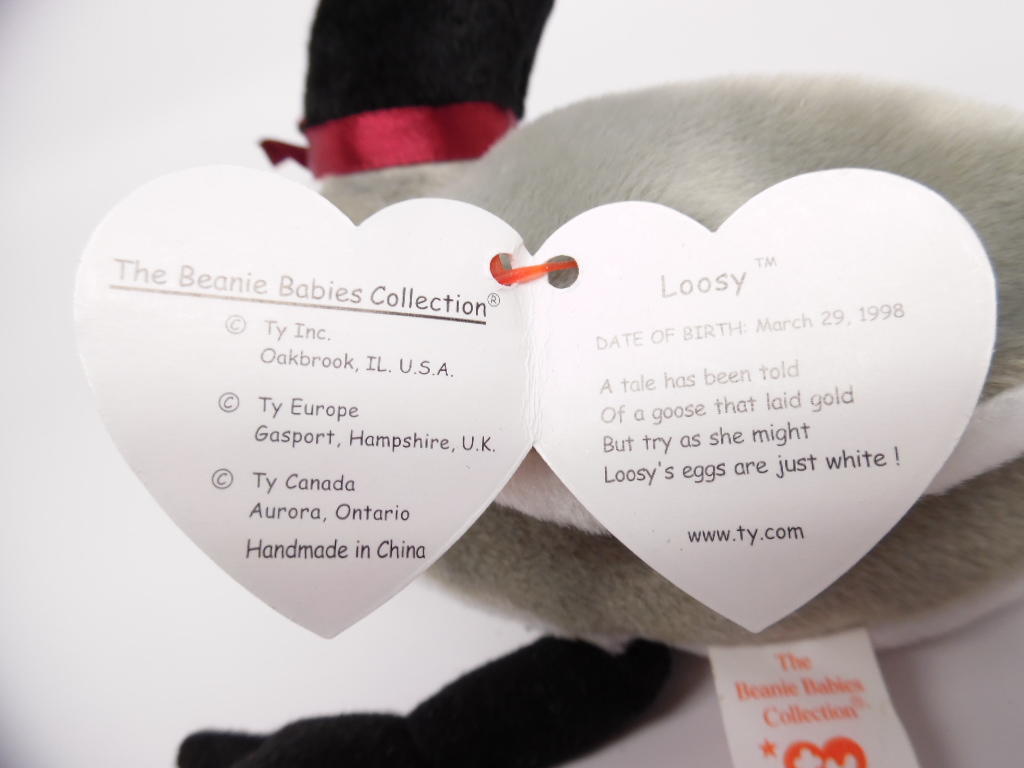 Ty Original Beanie Baby: Loosy the Canadian Goose | Mint Condition ...