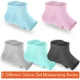 thumbnail image 2 of Selizo 5 Pairs Moisturizing Gel Heel Socks Open Toe Socks for Dry Hard Cracked Heels, 5 Colors, 2 of 10