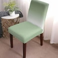 thumbnail image 2 of Chair Covers Sage Green Dining Chair Slipcovers Ombre Green White Stretch Removable Chair Seat Protector Party Decoration Set of 6, 2 of 6