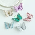 thumbnail image 7 of YIKA Christmas Butterflies Decorations For Tree Wreath DIY Holiday Crafts Glitter Clip Ornaments For Xmas Party Home Wedding Decor A, 7 of 7