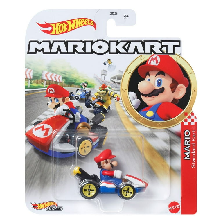 Hot Wheels Mario Kart Die-Cast Character Cars Collection, 6-Pack