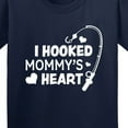 thumbnail image 4 of Inktastic I Hooked Mommy's Heart with Fishing Rod Youth T-Shirt, 4 of 5