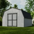 thumbnail image 3 of Little Cottage Co. 12x14 Value Gambrel Barn with 4 ft. Sidewalls, Outdoor Wood Storage Shed Do-It-Yourself Precut Kit, 3 of 13