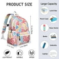 thumbnail image 6 of Boho Bohemia Flower Backpack for School,Cute School Bag,Schoolbag with Adjustable Shoulder Straps & Padded Back,13.4"x11"x4.7", 6 of 6