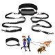thumbnail image 1 of Correa para Perros Manos Libres Retráctil Bungee con Doble Mango Acolchado Correa de Cintura para Paseos de Perros Correa para Correr con Bolsa para Perro Negro Gris Plateado, 1 of 7