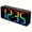 Black, variant on Craf Small LED Digital Alarm Clock with RGB Backlight, 10 Colors, Dimmable, Snooze, Silent Mode, Plug-in Bedside Clock with Volume Control, Compact for Nightstand, Desk, Shelf