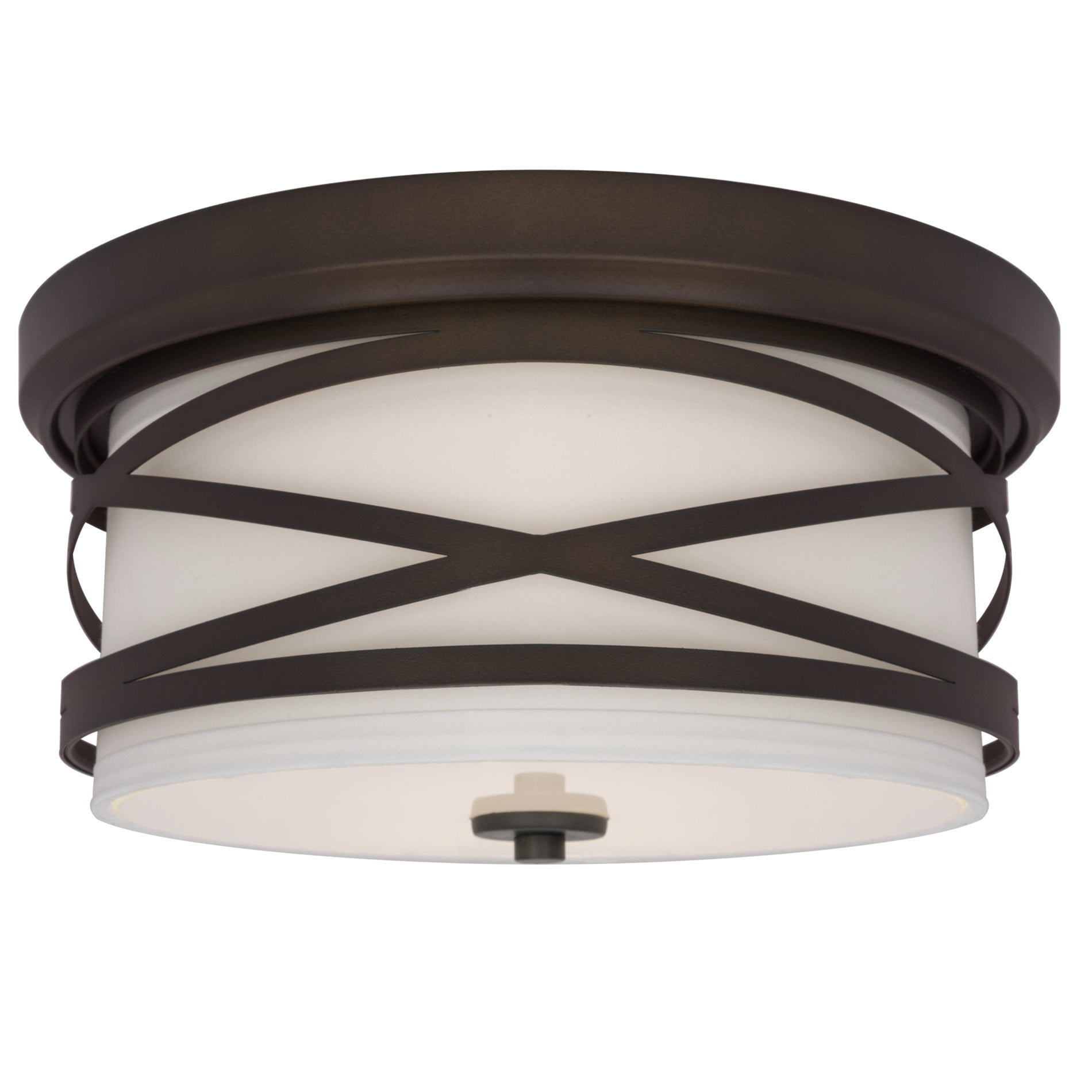 Kira Home Sia 13" Modern 2Light Flush Mount Ceiling Light + Glass