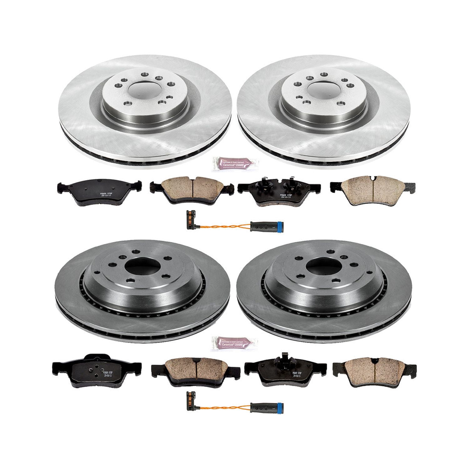 Power Stop Front and Rear Stock Replacement Brake Pad and Rotor Kit KOE6707