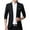 Black1, variant on SWSMCLT Men's Single Breasted Casual Suit Separate Sport Coat Slim Fit Blazer Jacket Business Black1 38