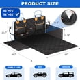 thumbnail image 2 of 4-in-1 SUV Cargo Liner for Dogs, Non-Slip Water Resistant Pet Trunk Mat with Side Flaps Protector & Back Seat Organizer, Dog Backseat Cover for SUVs Vans（54" W x 88" L）, 2 of 9