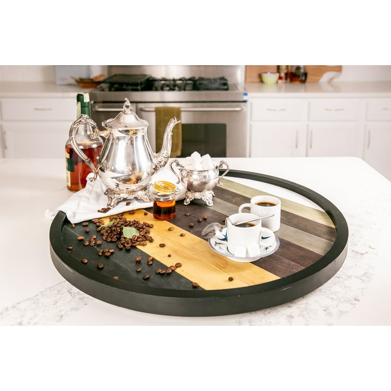 Lazy Susan Turntable. Rotating Table Centerpiece. Housewarming Gifts.  Holiday Decor. Rustic Table Decor. Serving Tray. Kitchen Decor 