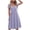 Purple, variant on Kukoosong Women's Solid Color V Neck Short Sleeve A-Line Midi Dress for Summer Casual Beach Vacation Party Wedding Guest Dresses