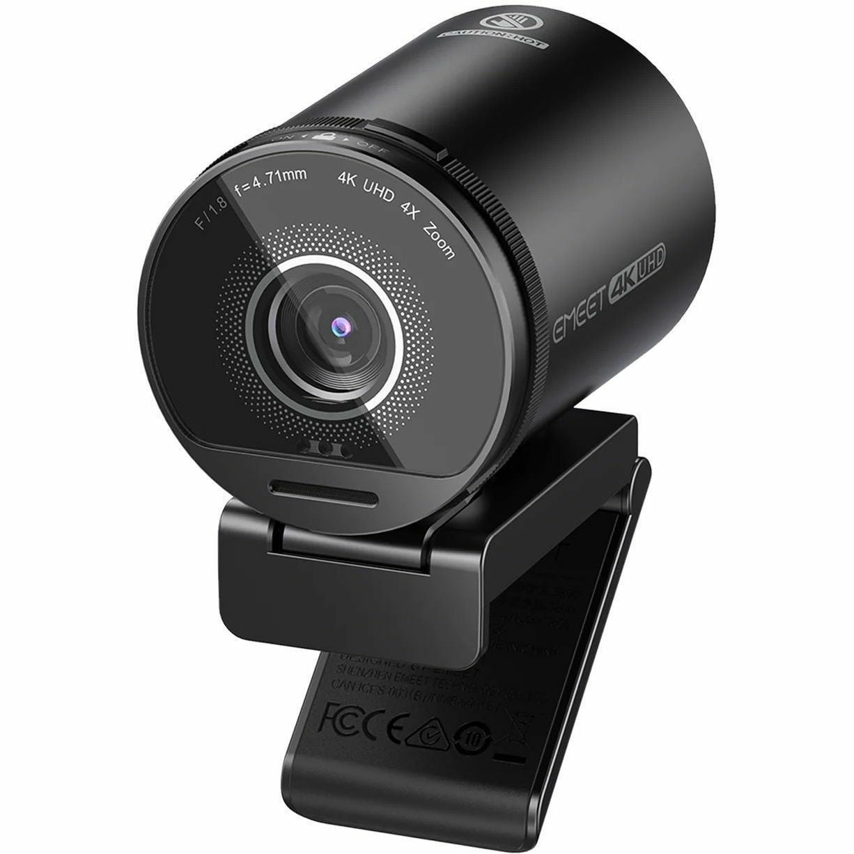 EMEET SmartCam S800, 4K Webcam for Streaming, Sony 1/2'' Sensor, Supports HDR, PDAF & TOF Dual-autofocus, 1080P@60fps, 2 Noise-Cancelling Mics, 40&deg;-73&deg