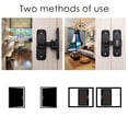 thumbnail image 5 of Zinc Alloy Solid Buckle Cam Cylinder Locks No Punching Door Bolt Sliding Door Lock Anti-theft Buckle Sliding Door Latch SILVER, 5 of 8