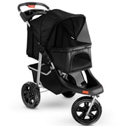 Paws & Pals Folding Pet Stroller 3 Wheel (Black)(Small)