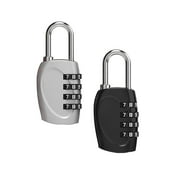 Moocorvic 4-position Combination Lock, School Gym Combination Lock, Sports Locker, Tool Box, Suitcase Luggage, 2 Waterproof Small Padlocks