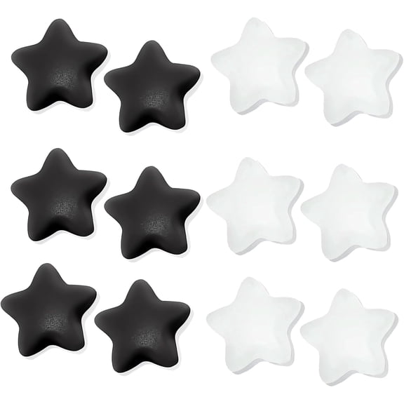 Glasses Ear Grips - Silicone Eyeglasses Holder Anti-Slip Hooks Safety Eyewear Retainer for Sunglasses Myopia or Presbyopia Glasses Cute Star Shape 6 Pairs