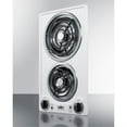 thumbnail image 3 of 220V 2-burner coil cooktop in white, made in the USA, 3 of 4
