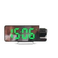 thumbnail image 2 of Projection Alarm Clocks for Bedrooms,LED Digital Clock with 180° Rotatable Projector on Ceiling Wall,Snooze Model,12/24H,2-Level Brightness Indoor Temperature for Heavy Sleepers Adults, 2 of 9