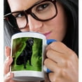 thumbnail image 2 of 3dRose, Black Labrador Retriever, 11oz Two-Tone Blue Mug, 2 of 7