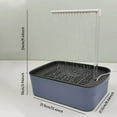 thumbnail image 3 of Bird shower,Parrot Bathtub-Automatic Bird Bath for Cage - Automatic Shower Fountain for Parrots & Pet Birds - USB Powered Circulating Bathtub for Cockatoos,Parakeets,African Greys Bule, 3 of 9