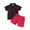 Black, variant on COM1950s Valentines Day Kids,Shorts for Girls,Boys and Girls Valentine's Day Love Print Lapel Short-Sleeved Shirt and Shorts Two-Piece Set,Toddler Boy Valentines Day Shirt,Valentines Shirts for Girls