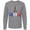 Athletic Heather, variant on Inktastic France Eiffel Tower Flag in Text Long Sleeve T-Shirt