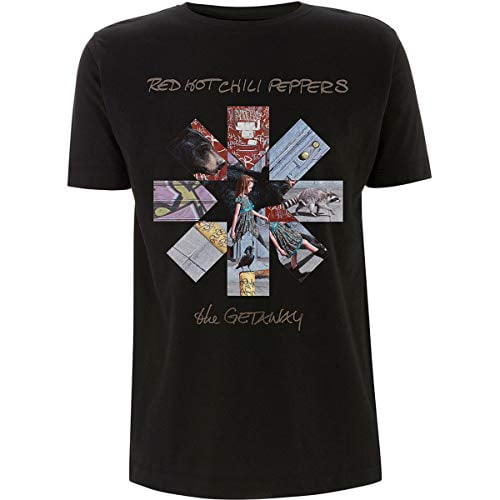 Red Hot Chili Peppers T Shirt Getaway Album Asterisk Official Mens Black Size XL