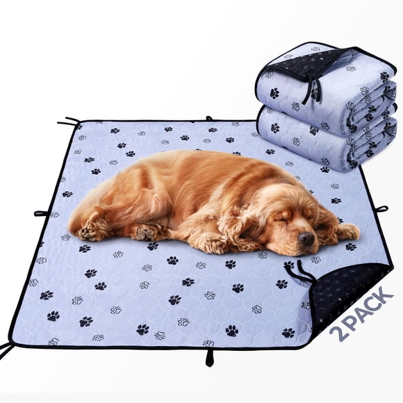 Almohadillas para orinar lavables Fostanfly antideslizantes para perros, 48 x 60 cm, paquete de 2