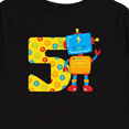 thumbnail image 4 of Inktastic This Robot is Five Fifth Birthday Boys or Girls Long Sleeve Toddler T-Shirt, 4 of 5