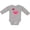 AC-Heather Grey, variant on Inktastic Pink Flamingo Boys or Girls Long Sleeve Baby Bodysuit