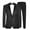 Black, variant on Cloudstyle Men's Shawl Collar Single-Breasted 1-Button Suit Set, Premium Wrinkle-Free Formal Wear for Weddings & Black-Tie Events