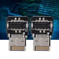 thumbnail image 4 of Adapter 2Pcs Adapter Metal USB3.1 10Gbps Male to Female TypeE Plug Play Extended Data Adapter, 4 of 7