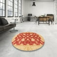thumbnail image 3 of Ahgly Company Indoor Rectangle Abstract Scarlet Red Abstract Area Rugs, 2' x 3', 3 of 6