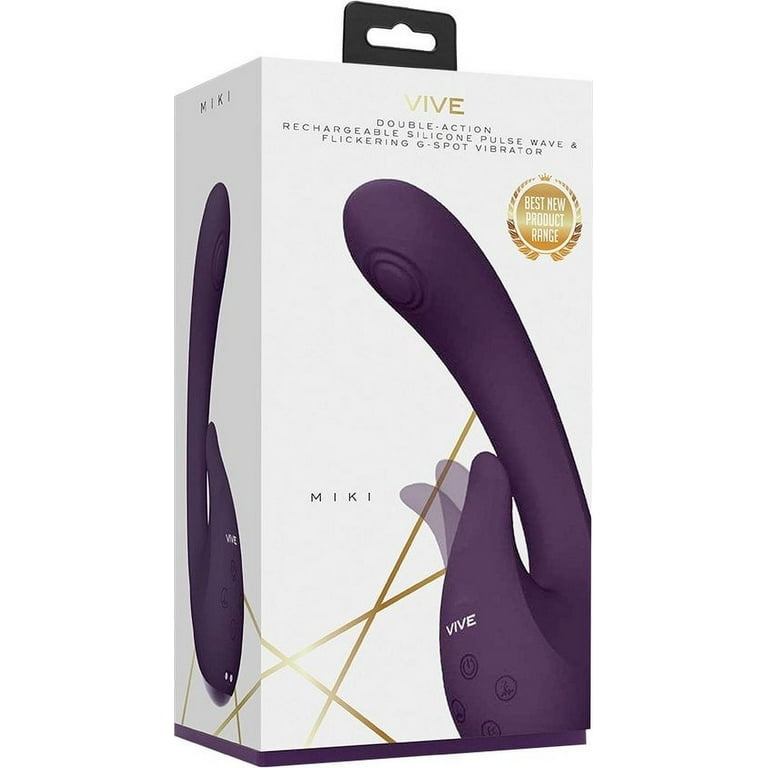 Vive Miki Pulse Wave & Flickering G-Spot Vibrator, Purple