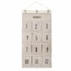 thumbnail image 1 of Organizador colgante de lona con 6 bolsillos - Espacio de almacenamiento para puertas de pared de 28x14 pulgadas para baño, cocina, armario - negro, blanco o gris, 1 of 6