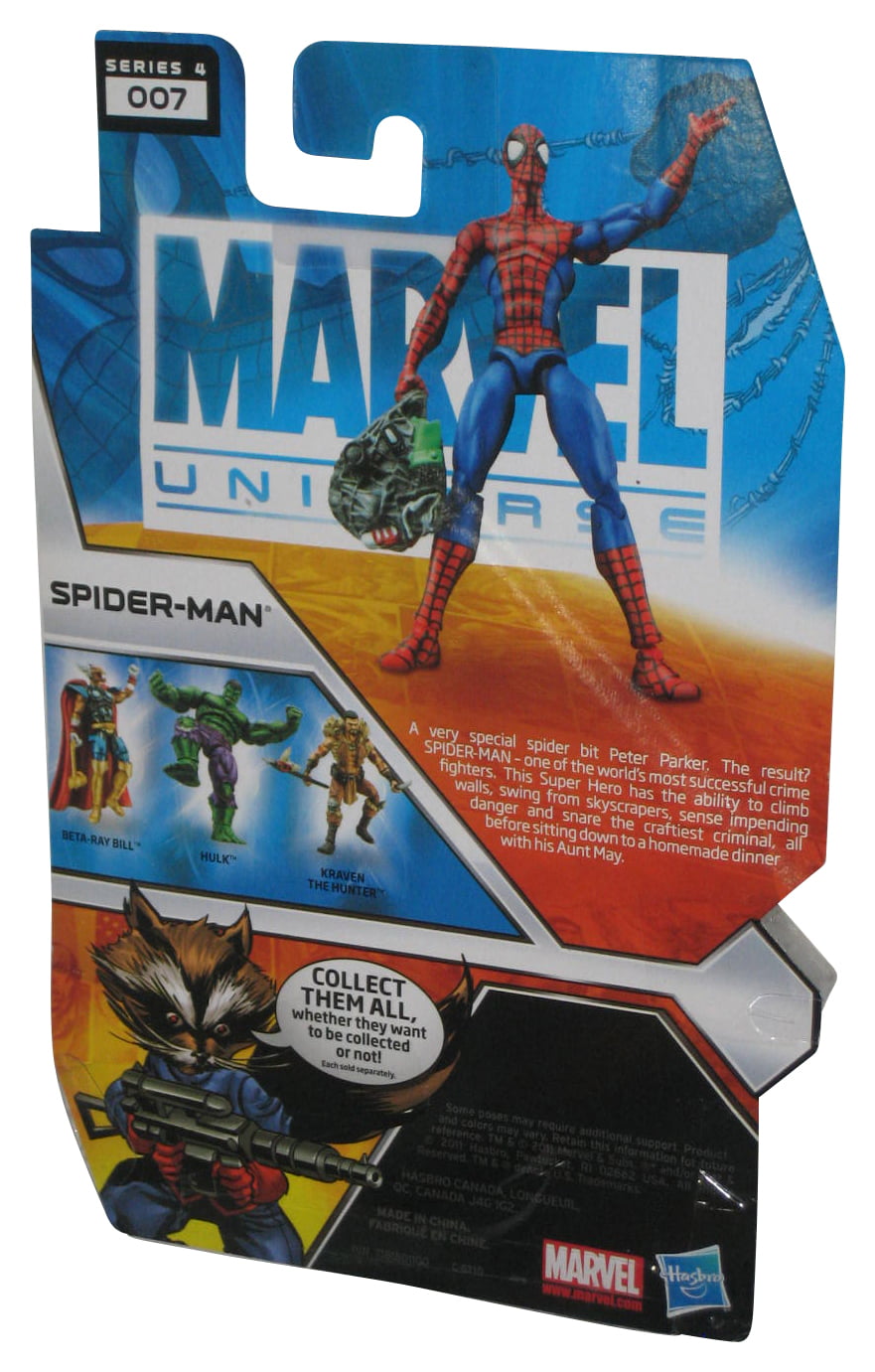 Hasbro Marvel univers Série 2011 4 007 ULTIMATE SPIDER-MAN Figure Comme neuf sur scellé Carte NEUF 